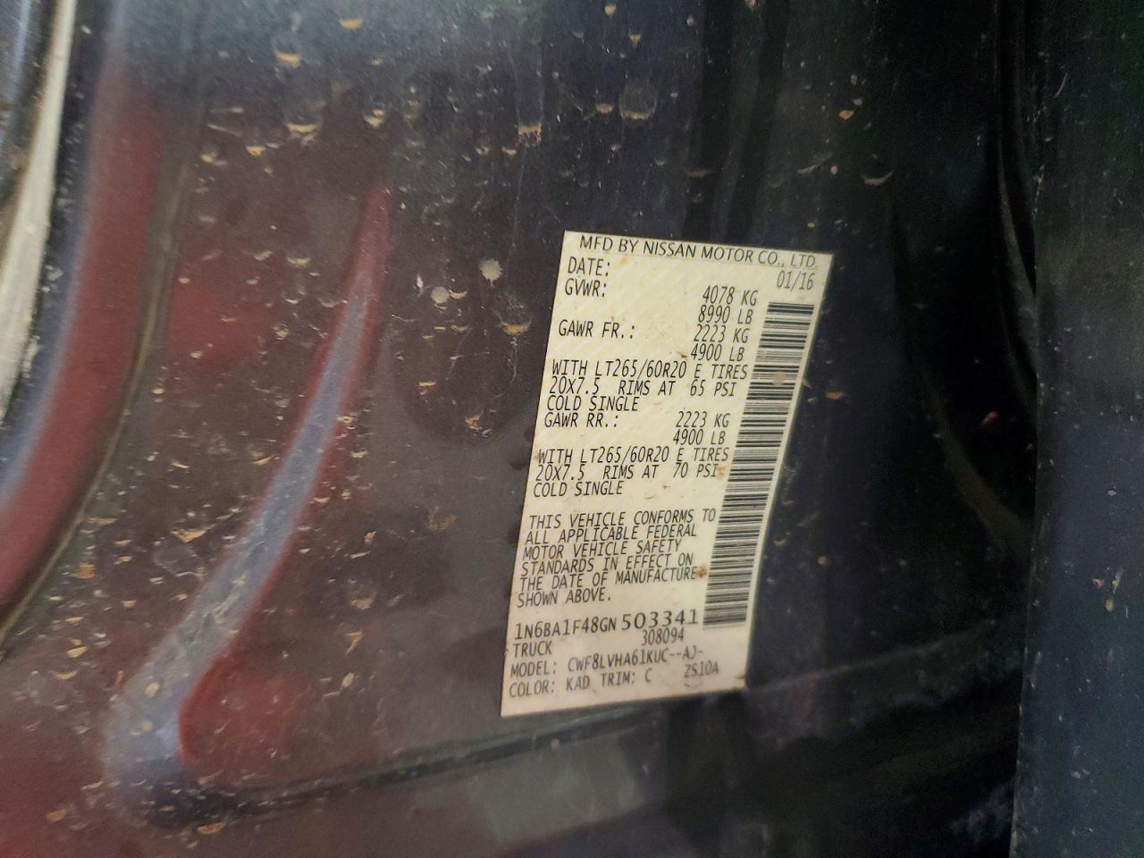 2016 NISSAN TITAN