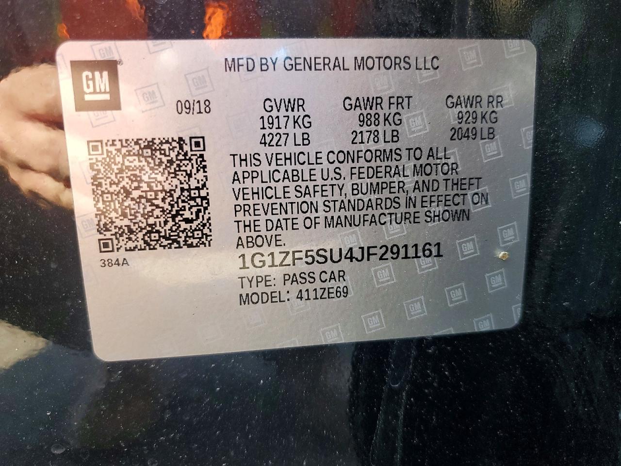 2018 CHEVROLET MALIBU