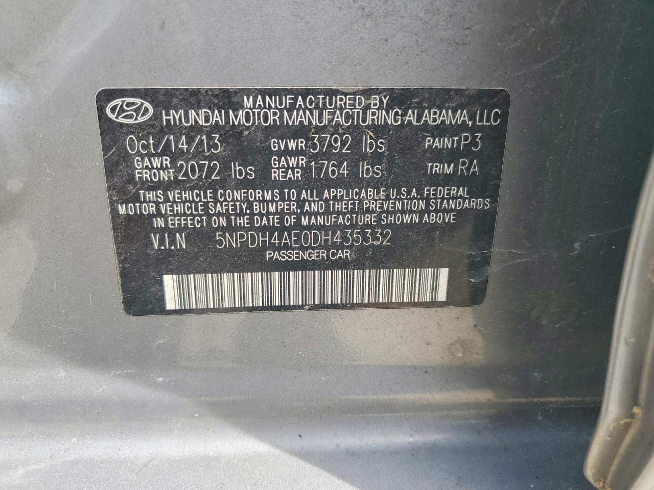 2013 HYUNDAI ELANTRA