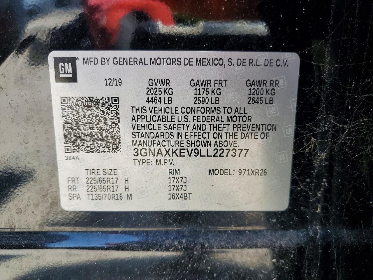 2020 CHEVROLET EQUINOX