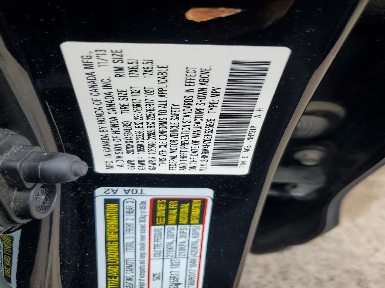 2014 HONDA CRV