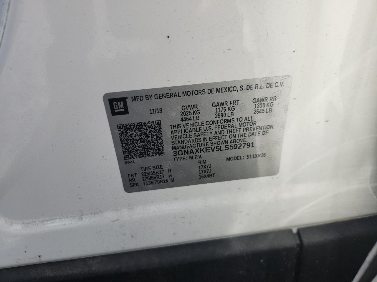 2020 CHEVROLET EQUINOX