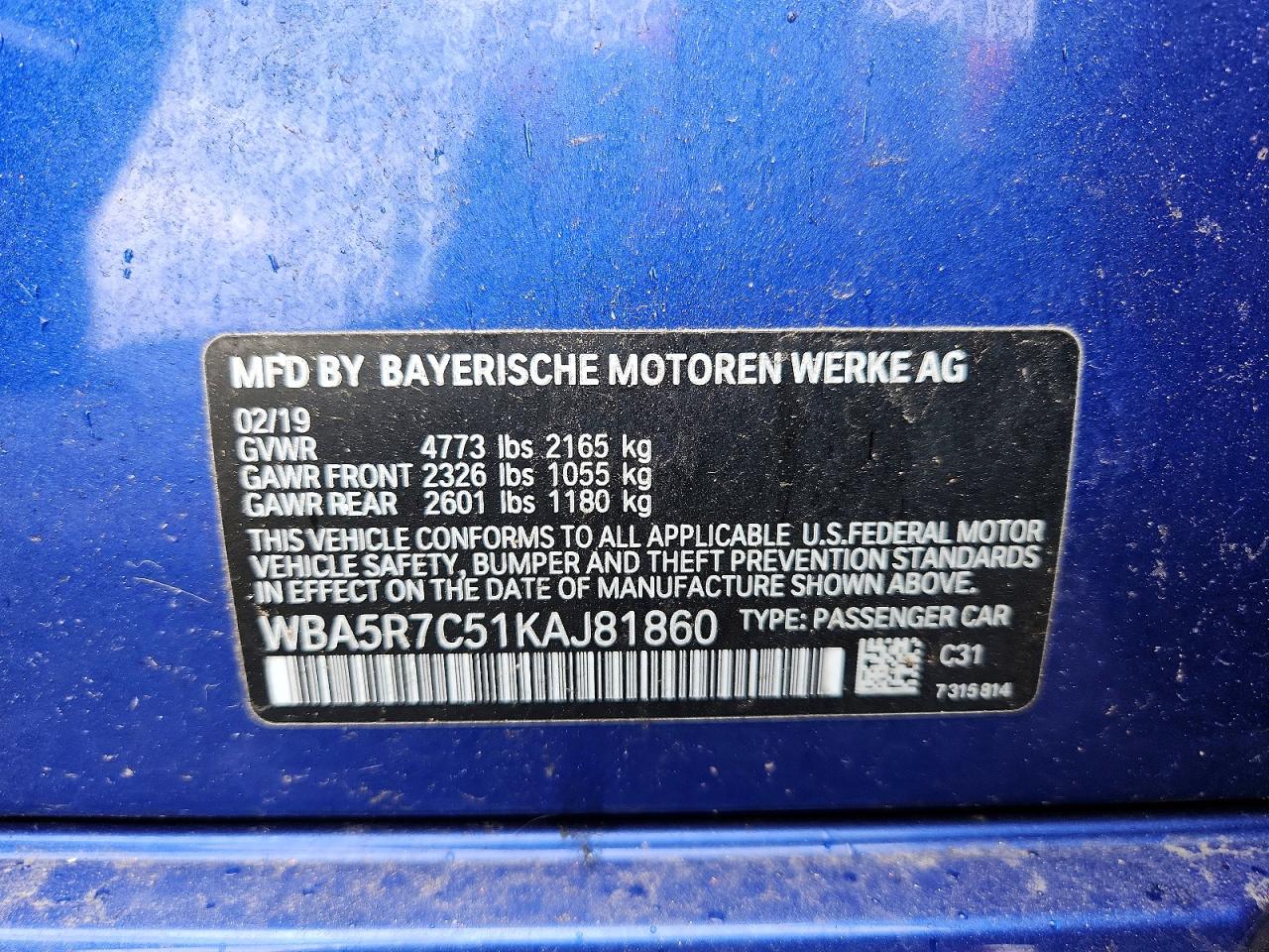 2019 BMW 3 SERIES