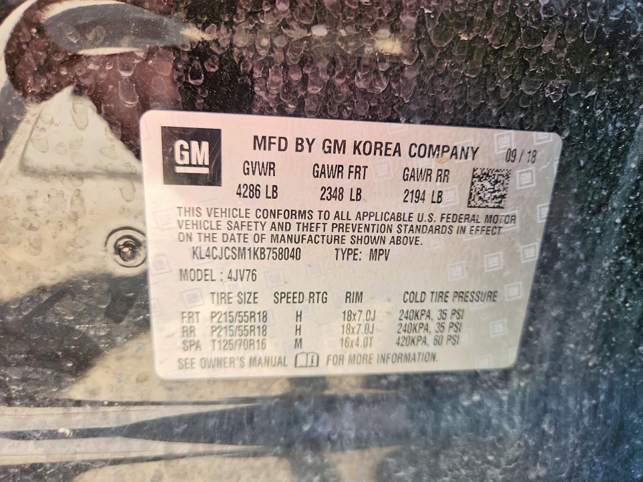 2019 BUICK ENCORE