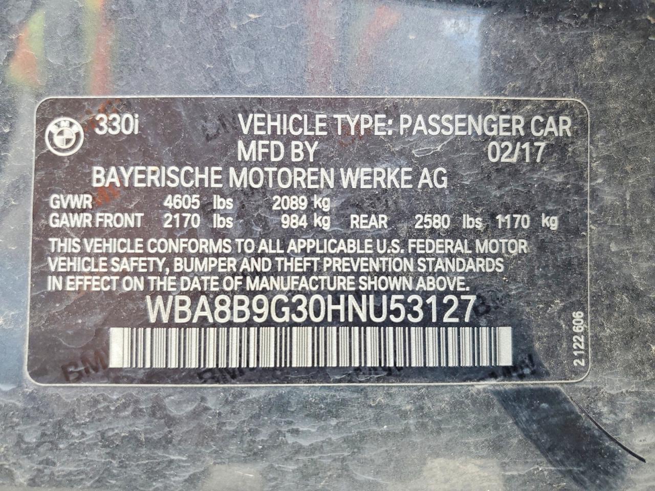 2017 BMW 3 SERIES