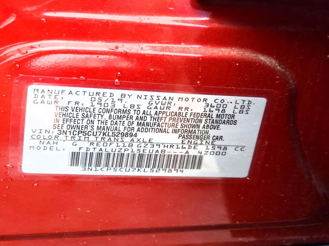 2019 NISSAN KICKS
