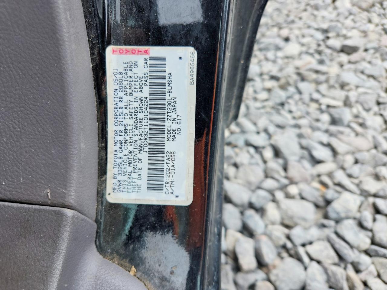 2001 TOYOTA CELICA