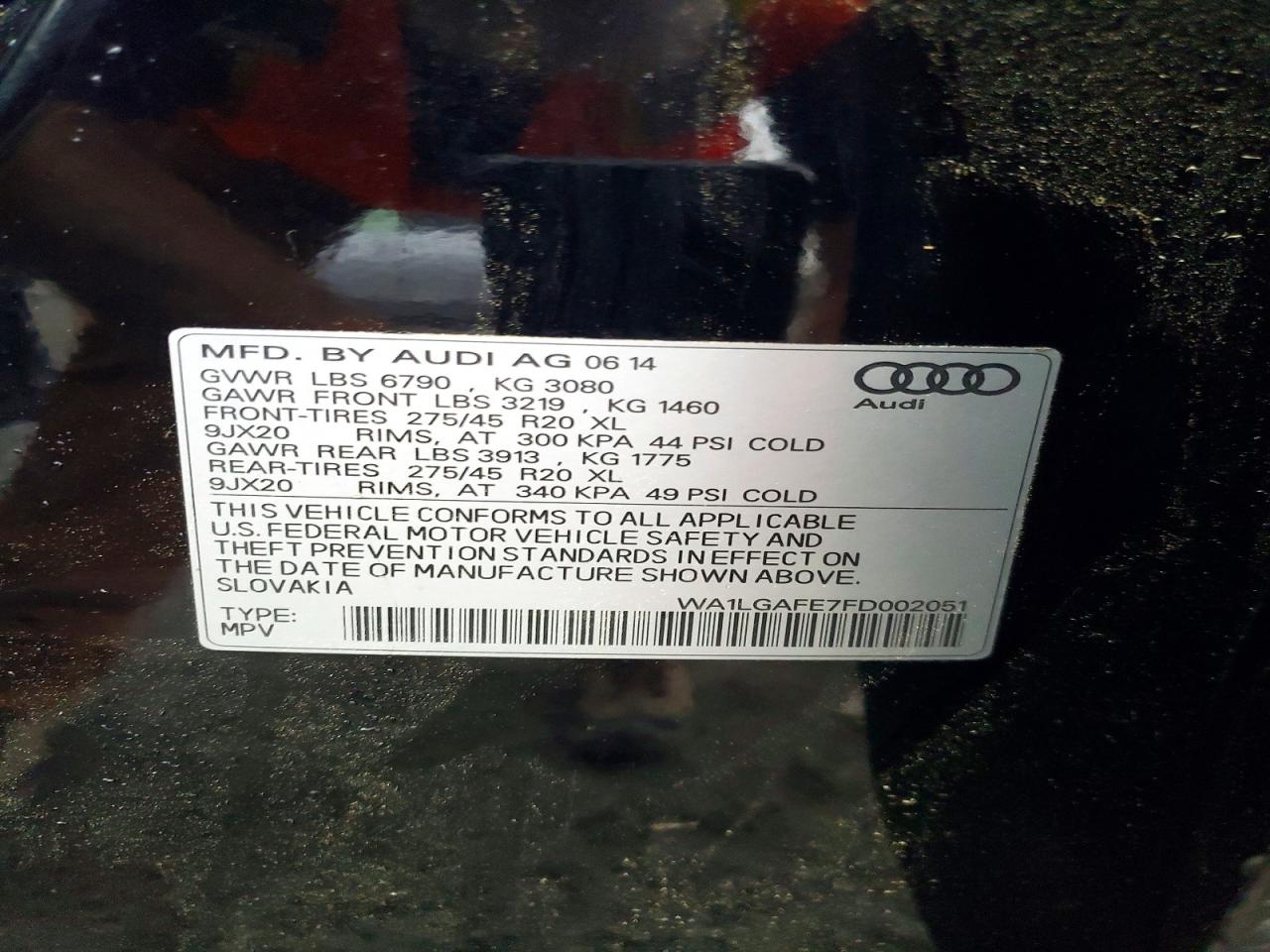 2015 AUDI Q7