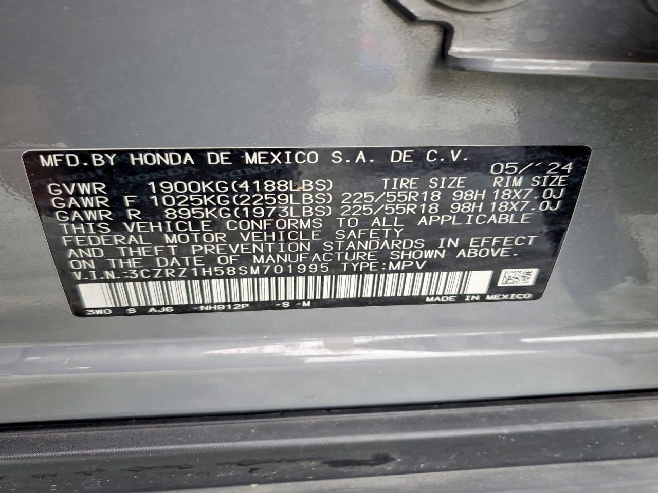 2025 HONDA HR-V