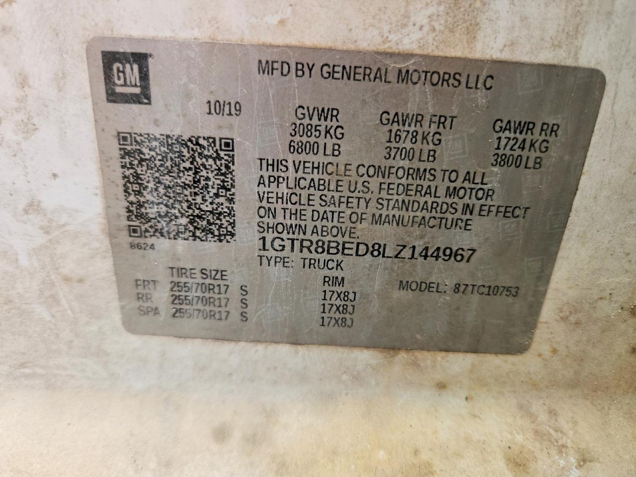 2020 GMC SIERRA