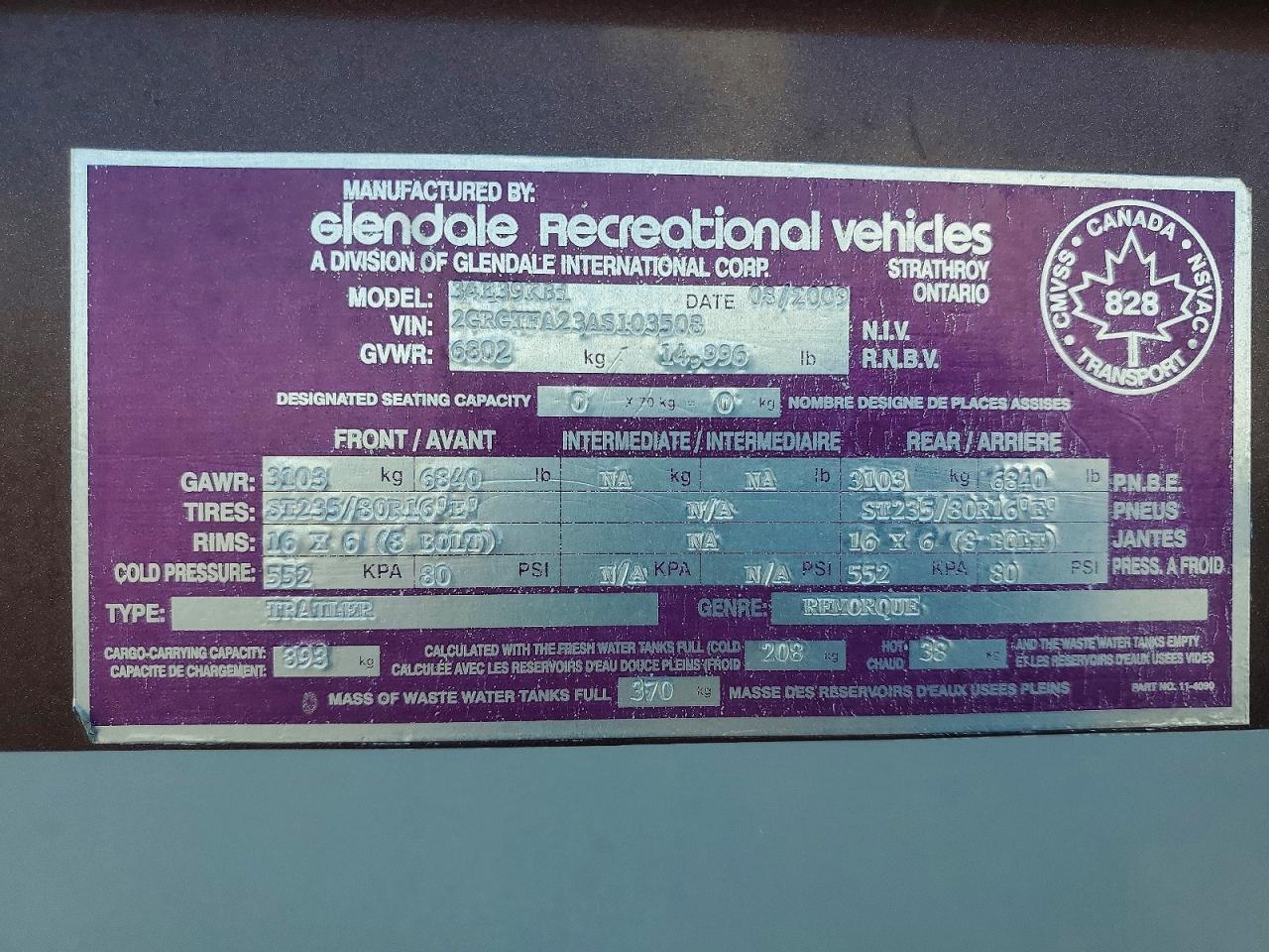 2010 GLENDALE RECREATION