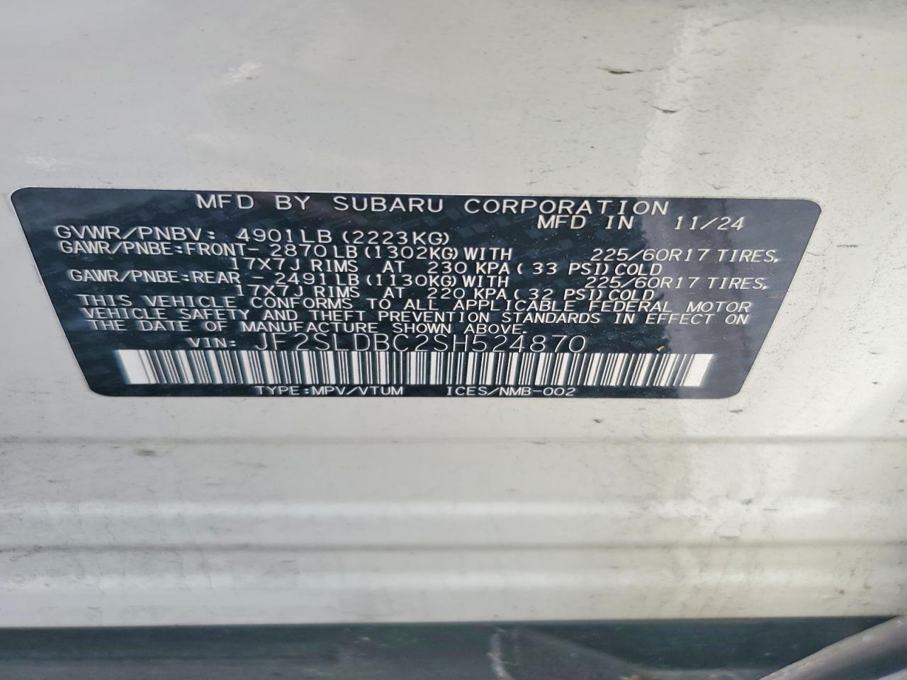 2025 SUBARU FORESTER