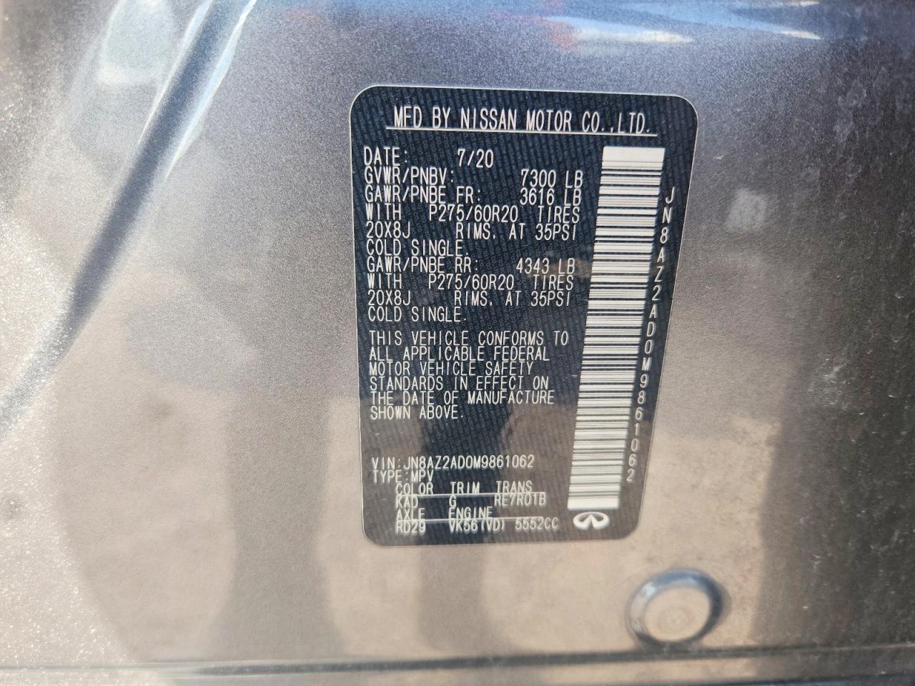 2021 INFINITI QX80