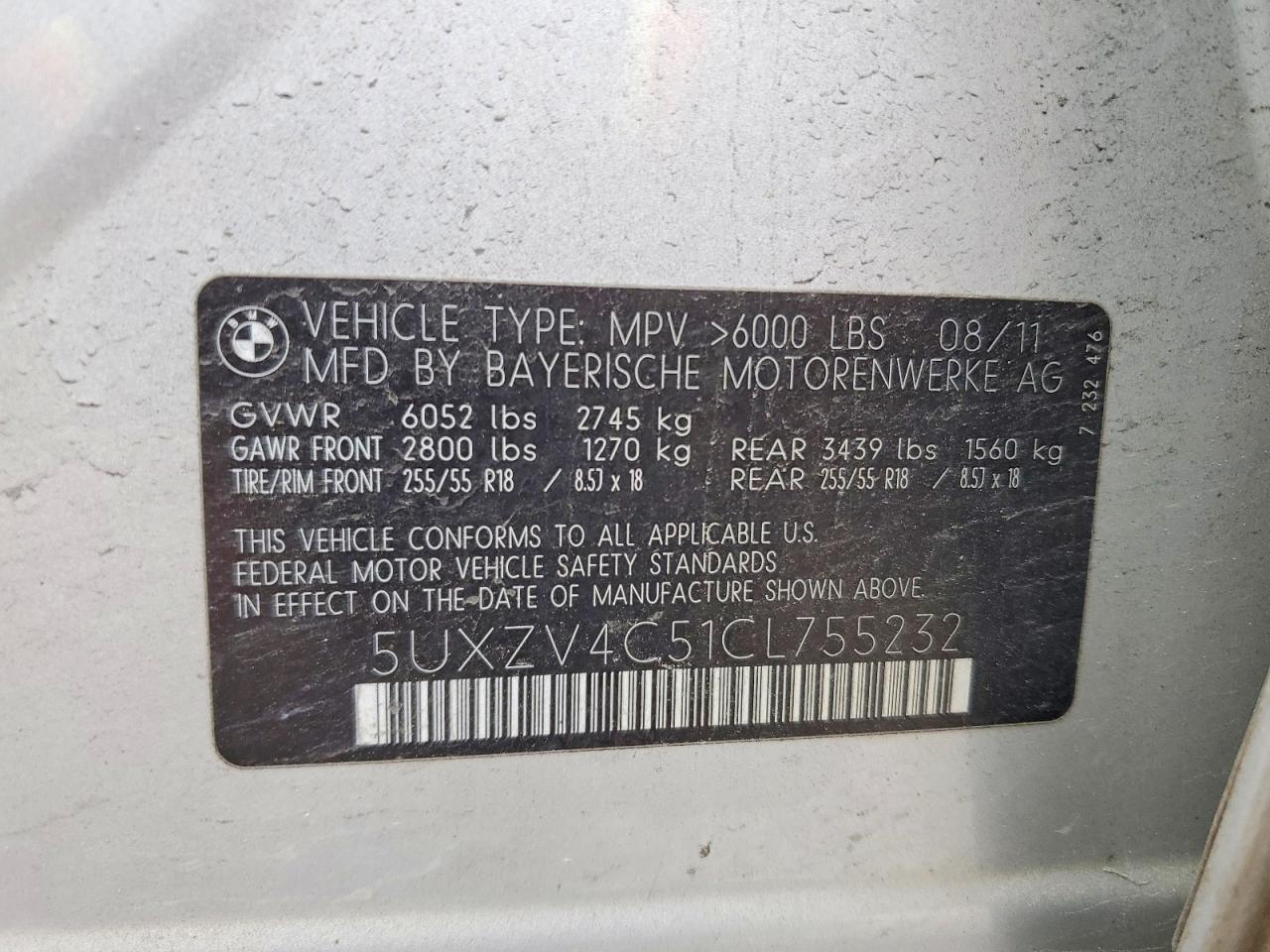 2012 BMW X5