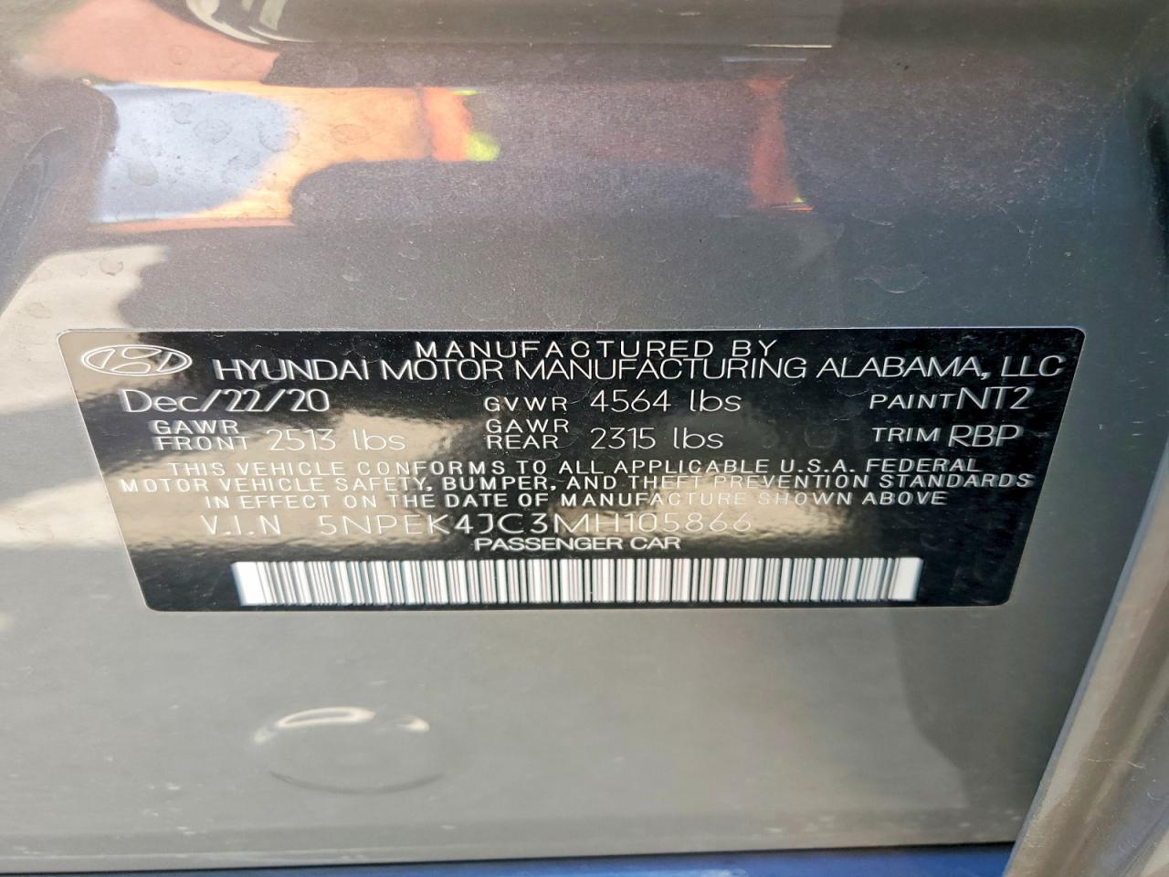 2021 HYUNDAI SONATA