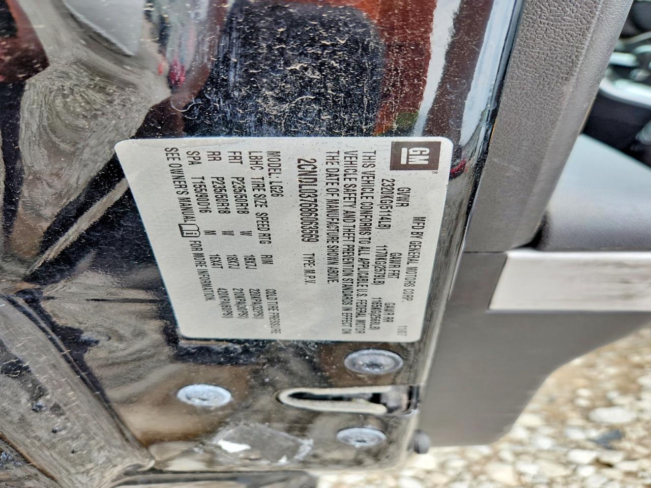 2008 CHEVROLET EQUINOX