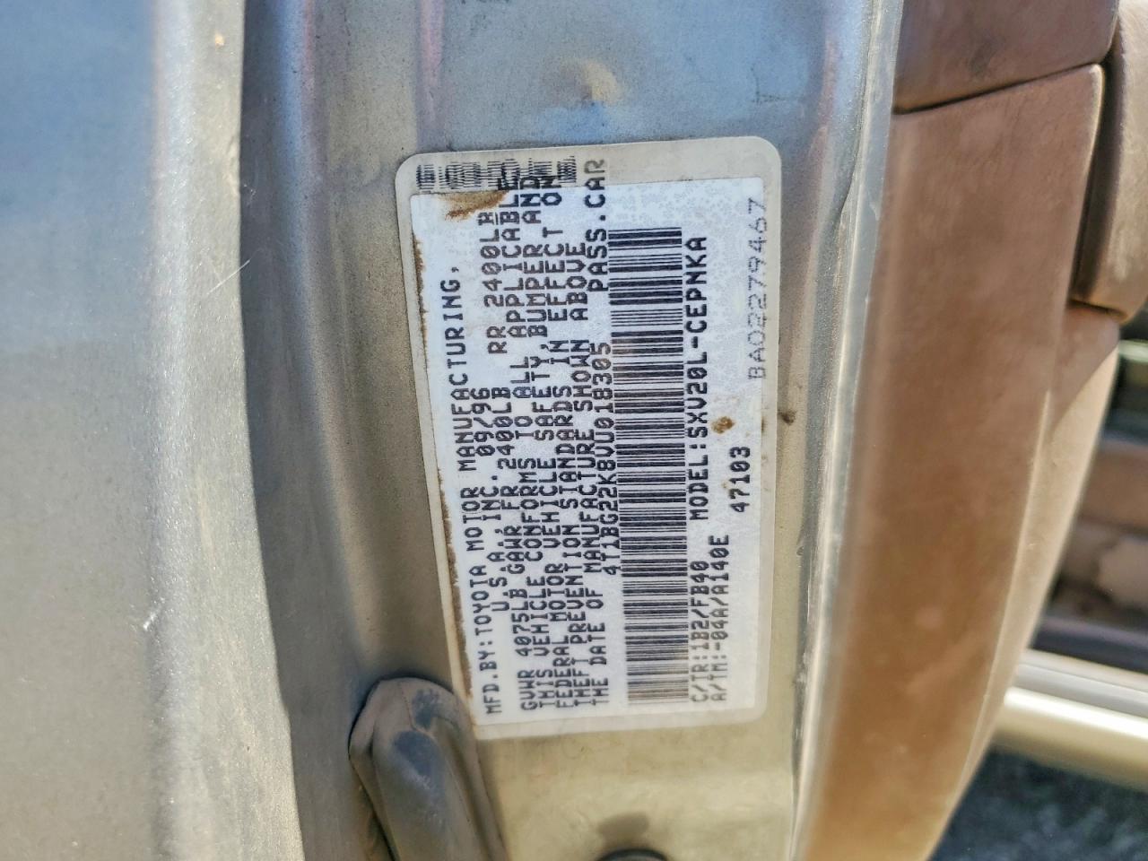 1997 TOYOTA CAMRY