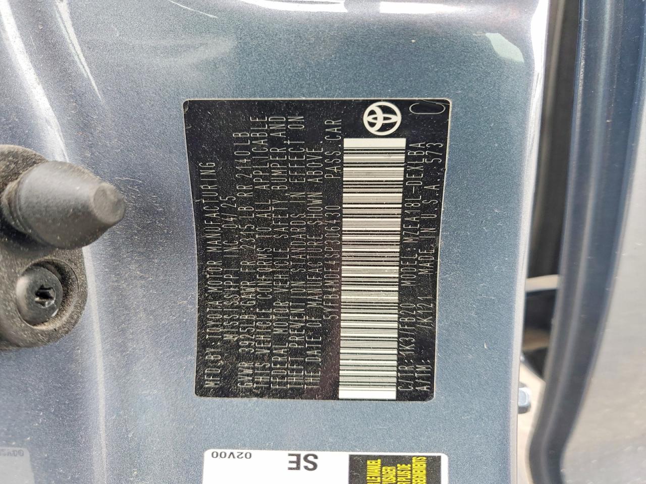 2025 TOYOTA COROLLA