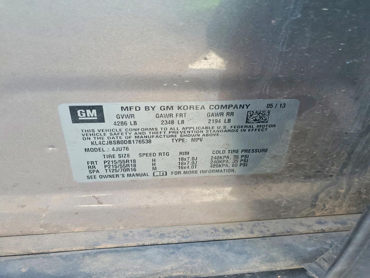 2013 BUICK ENCORE