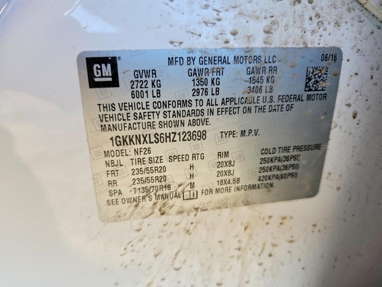 2017 GMC ACADIA DEN