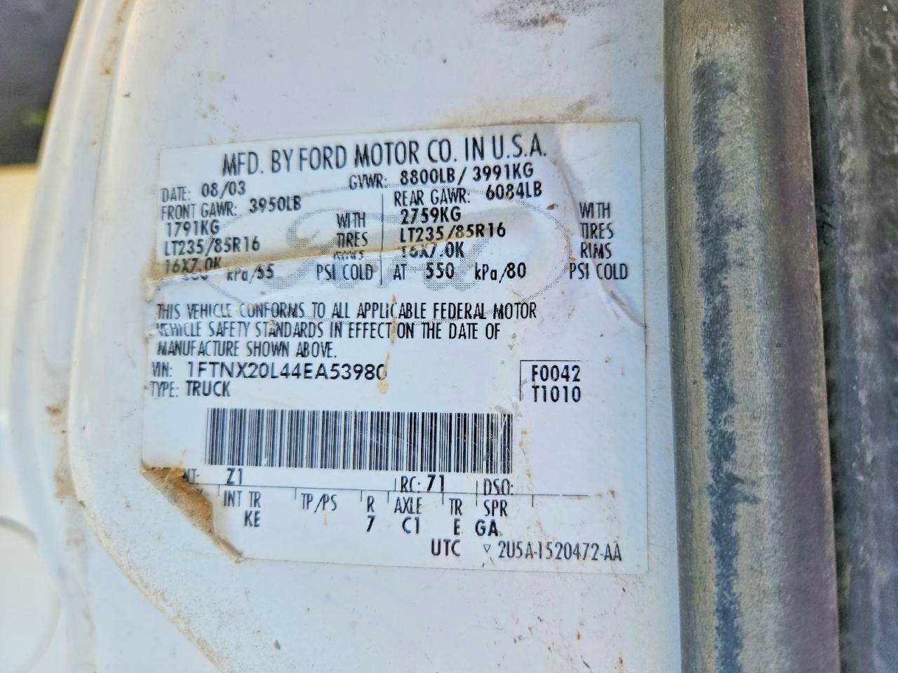 2004 FORD F250