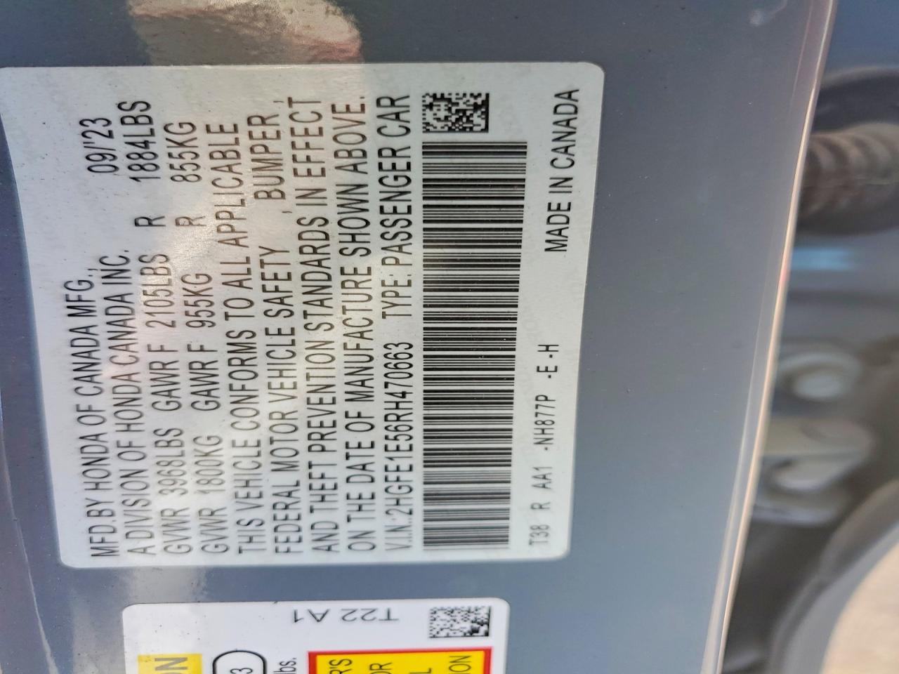 2024 HONDA CIVIC