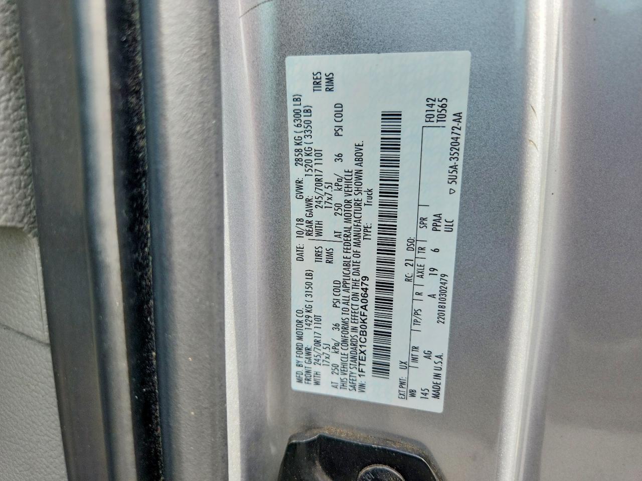 2019 FORD F150