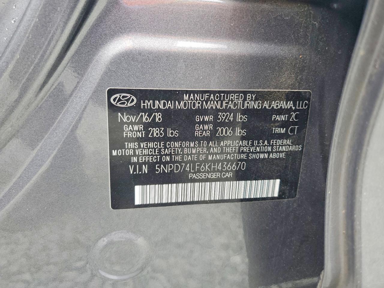2019 HYUNDAI ELANTRA