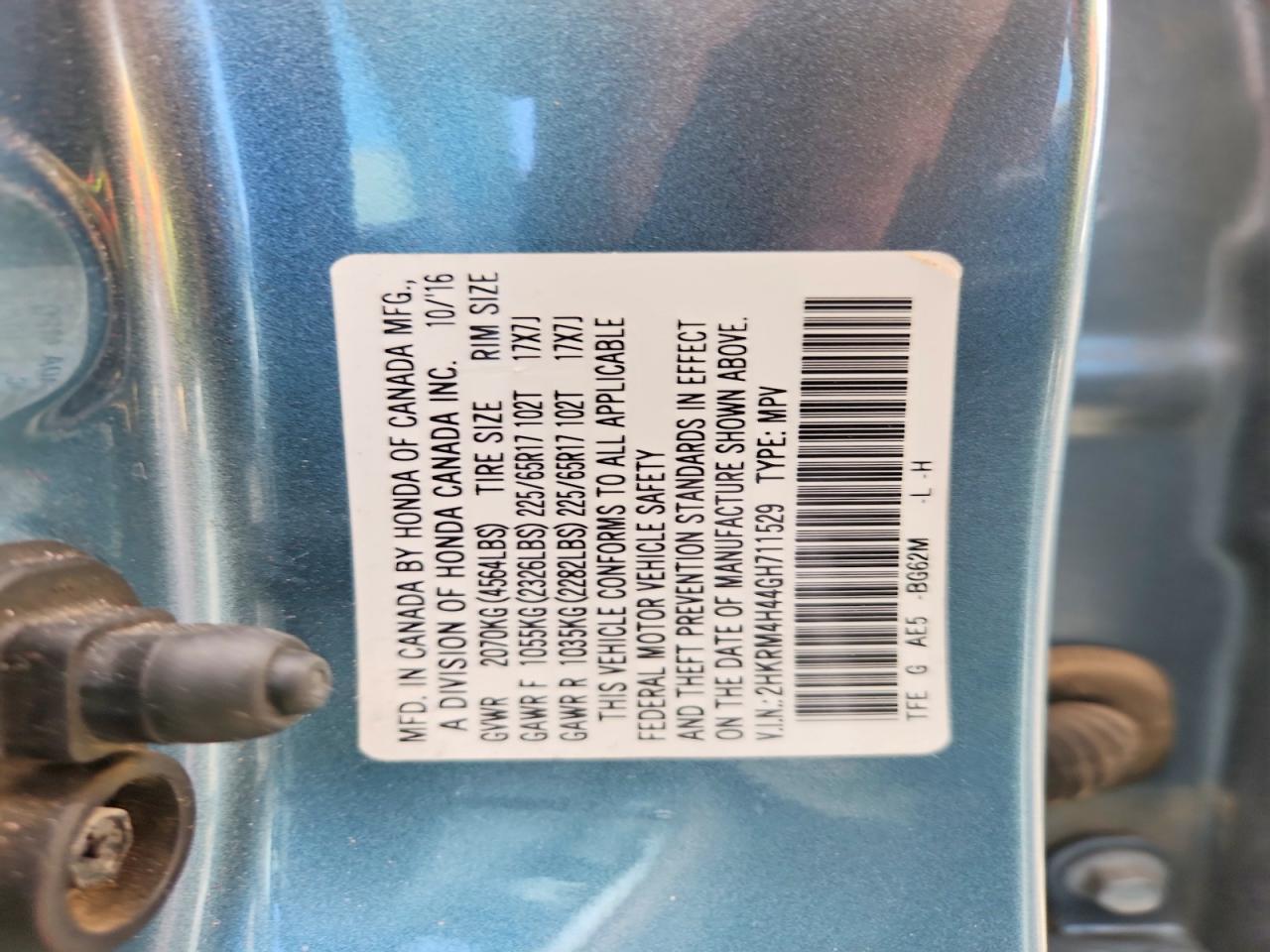2016 HONDA CRV