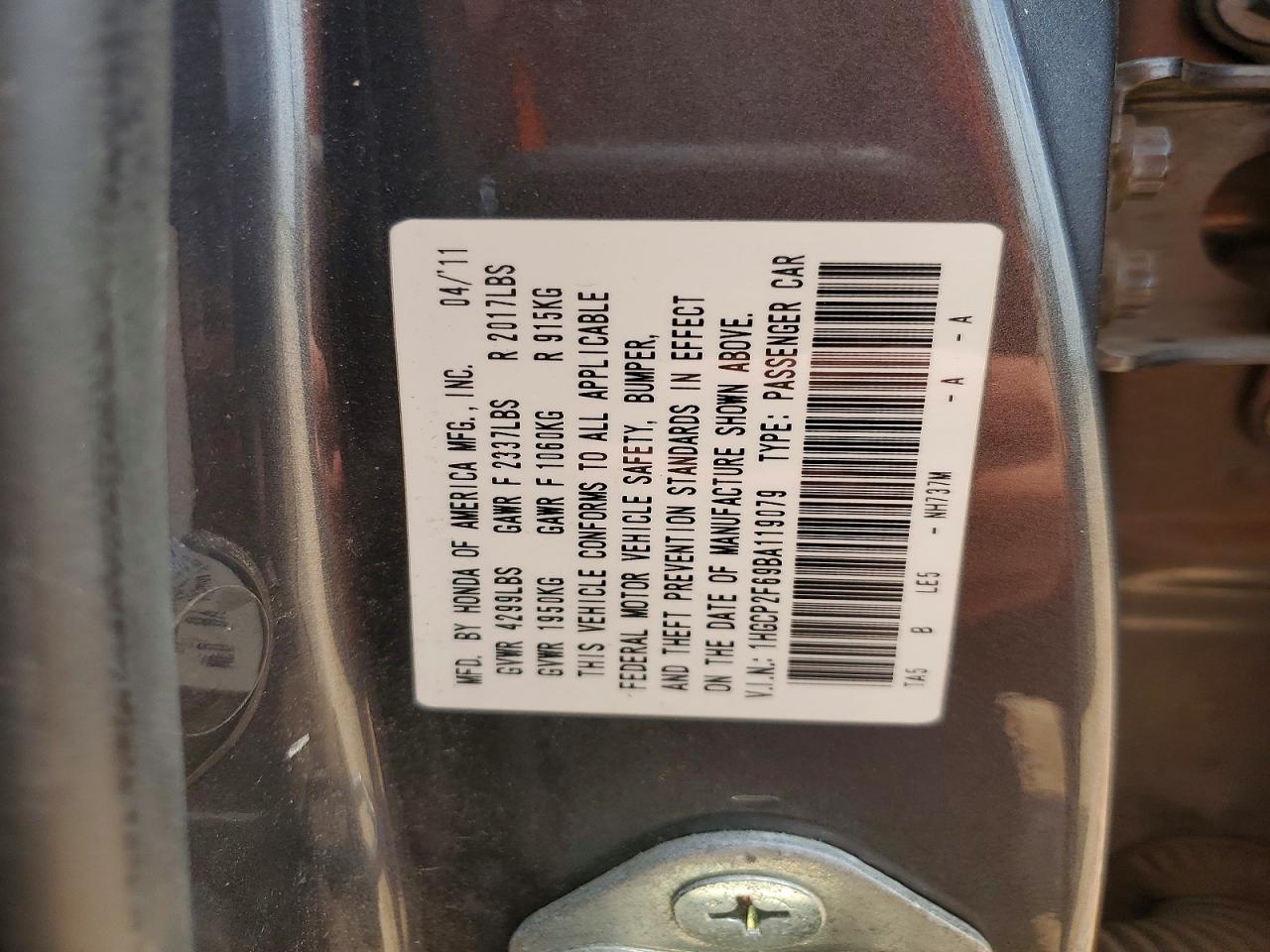 2011 HONDA ACCORD