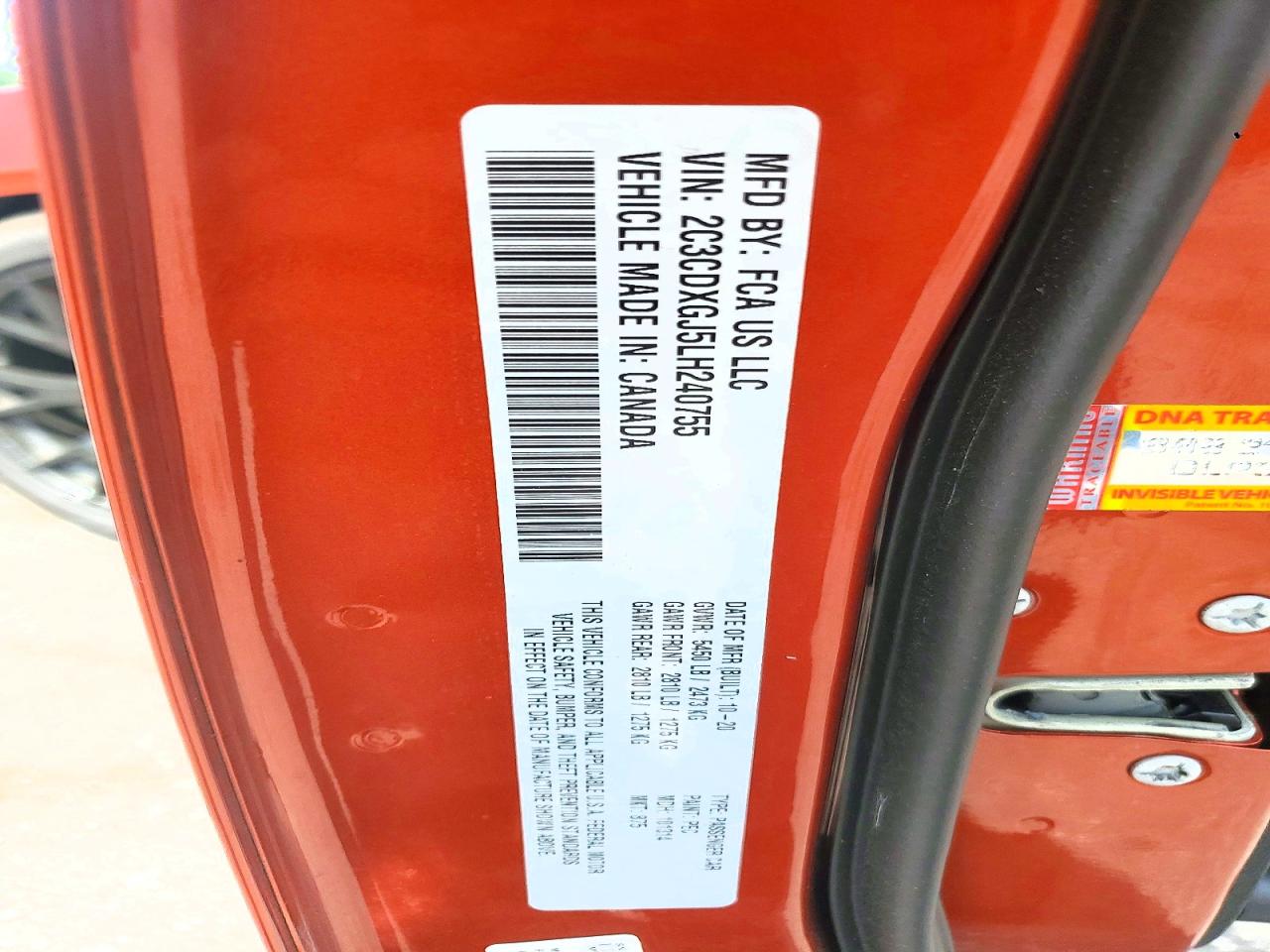 2020 DODGE CHARGER