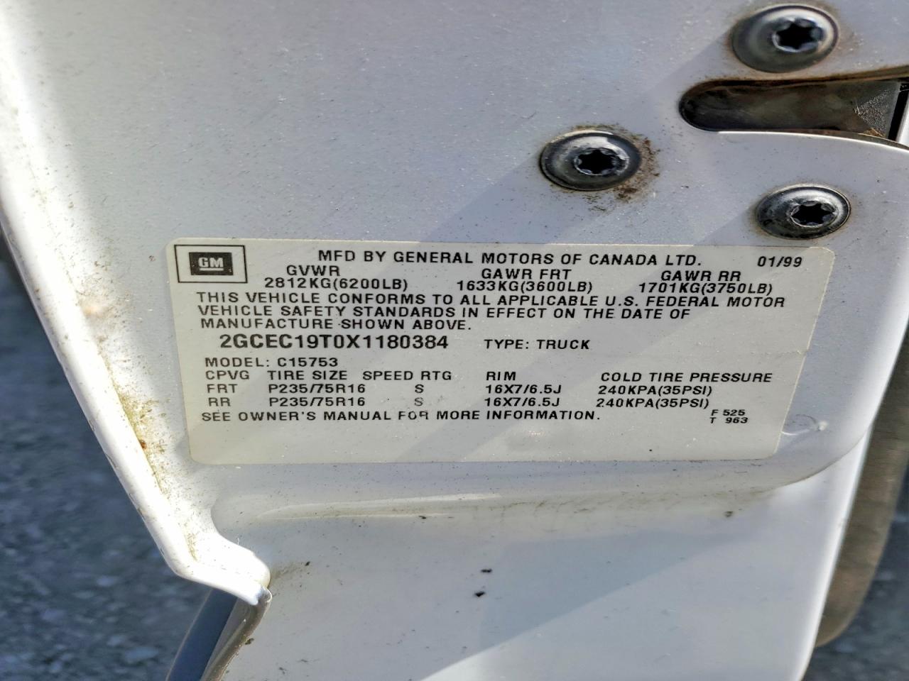 1999 CHEVROLET SILVERADO