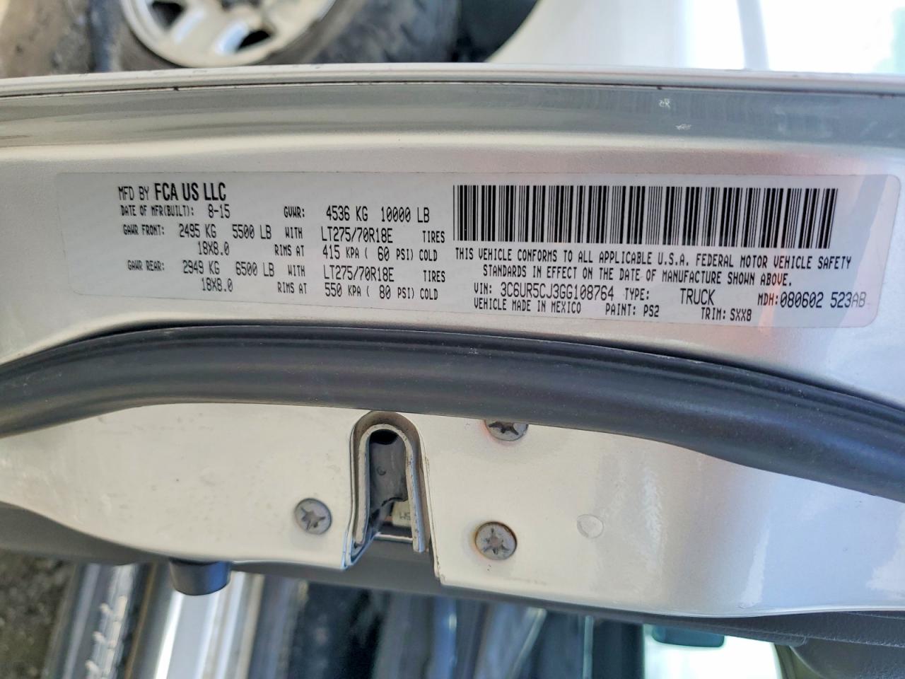 2016 RAM 2500