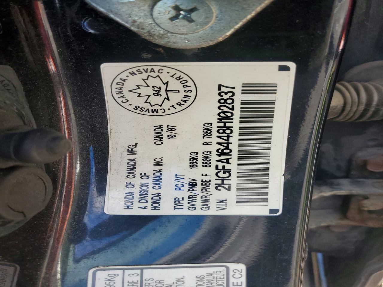 2008 HONDA CIVIC