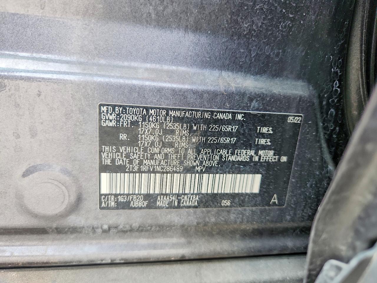 2022 TOYOTA RAV4