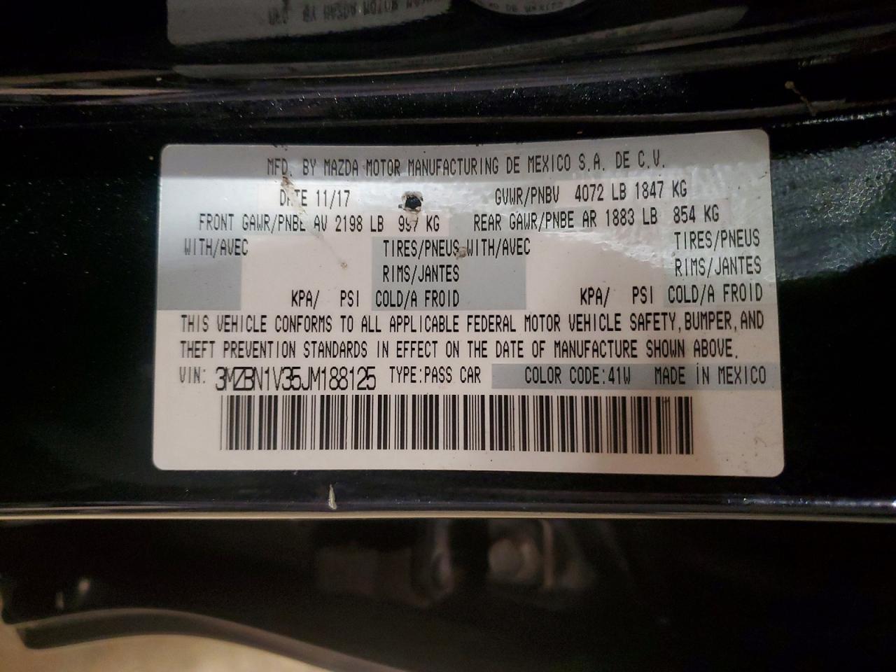 2018 MAZDA 3