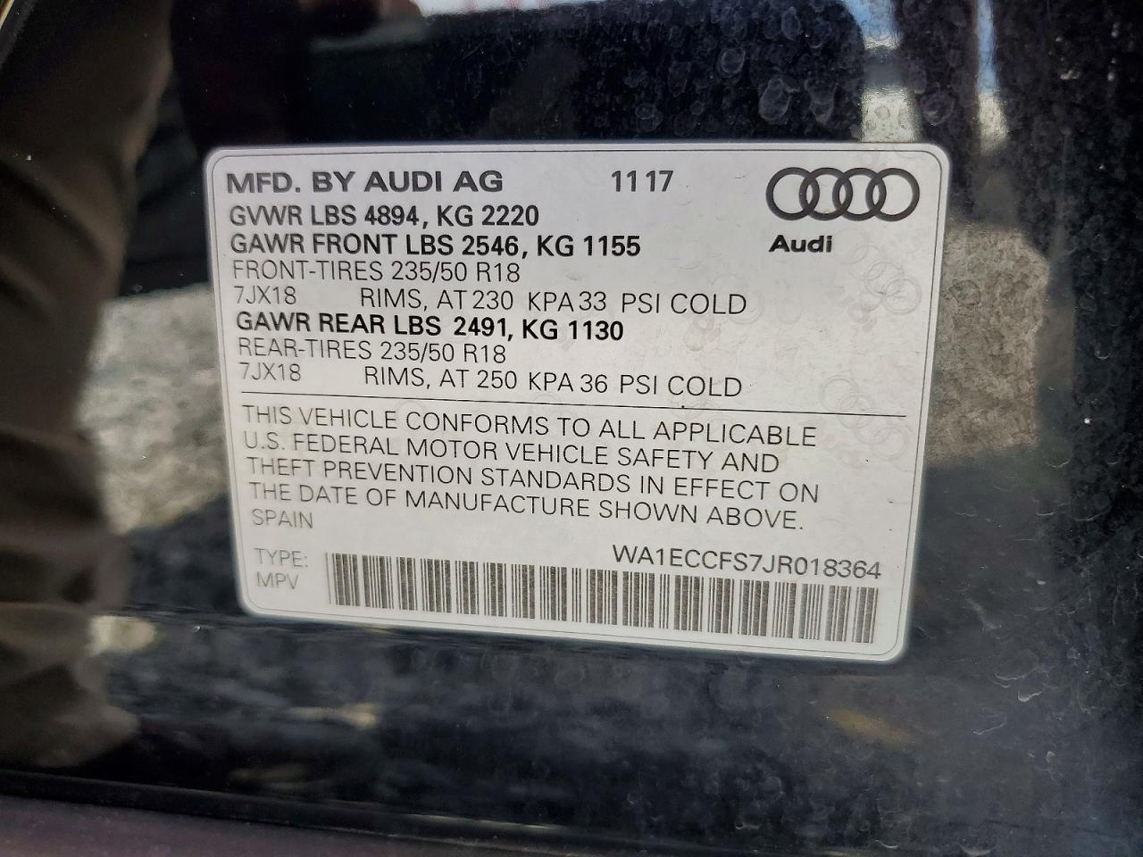 2018 AUDI Q3