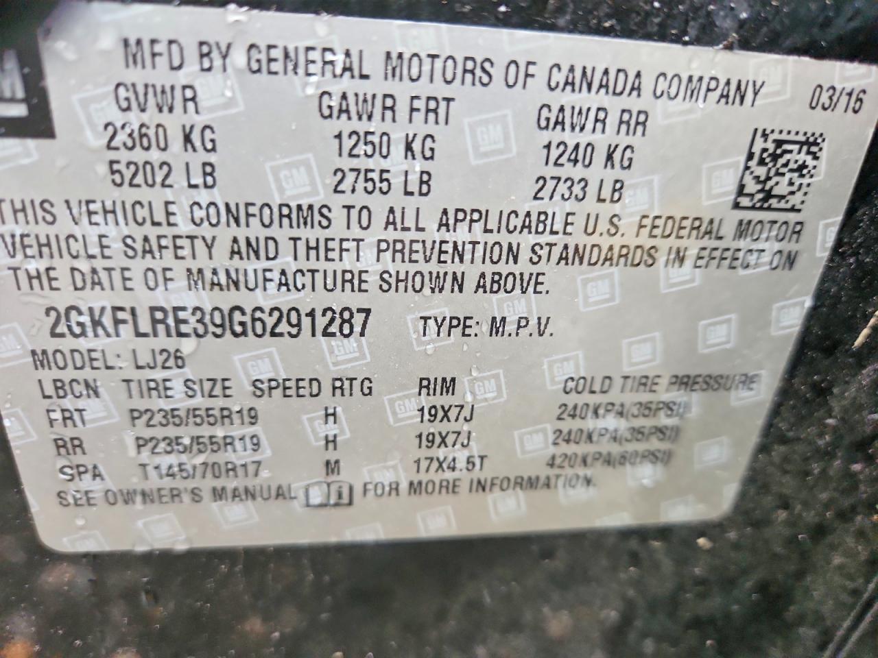 2016 GMC TERRAIN