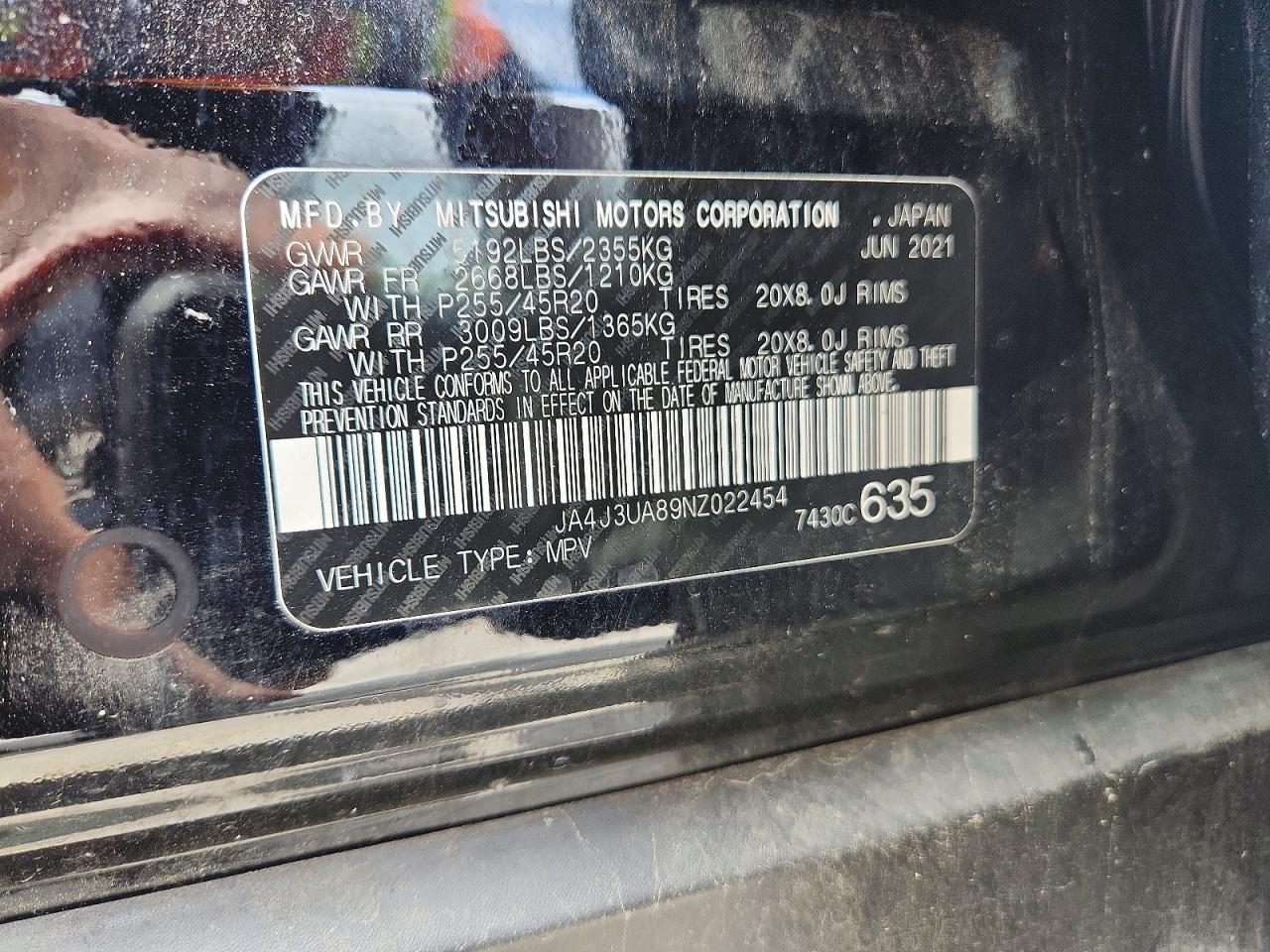 2022 MITSUBISHI OUTLANDER