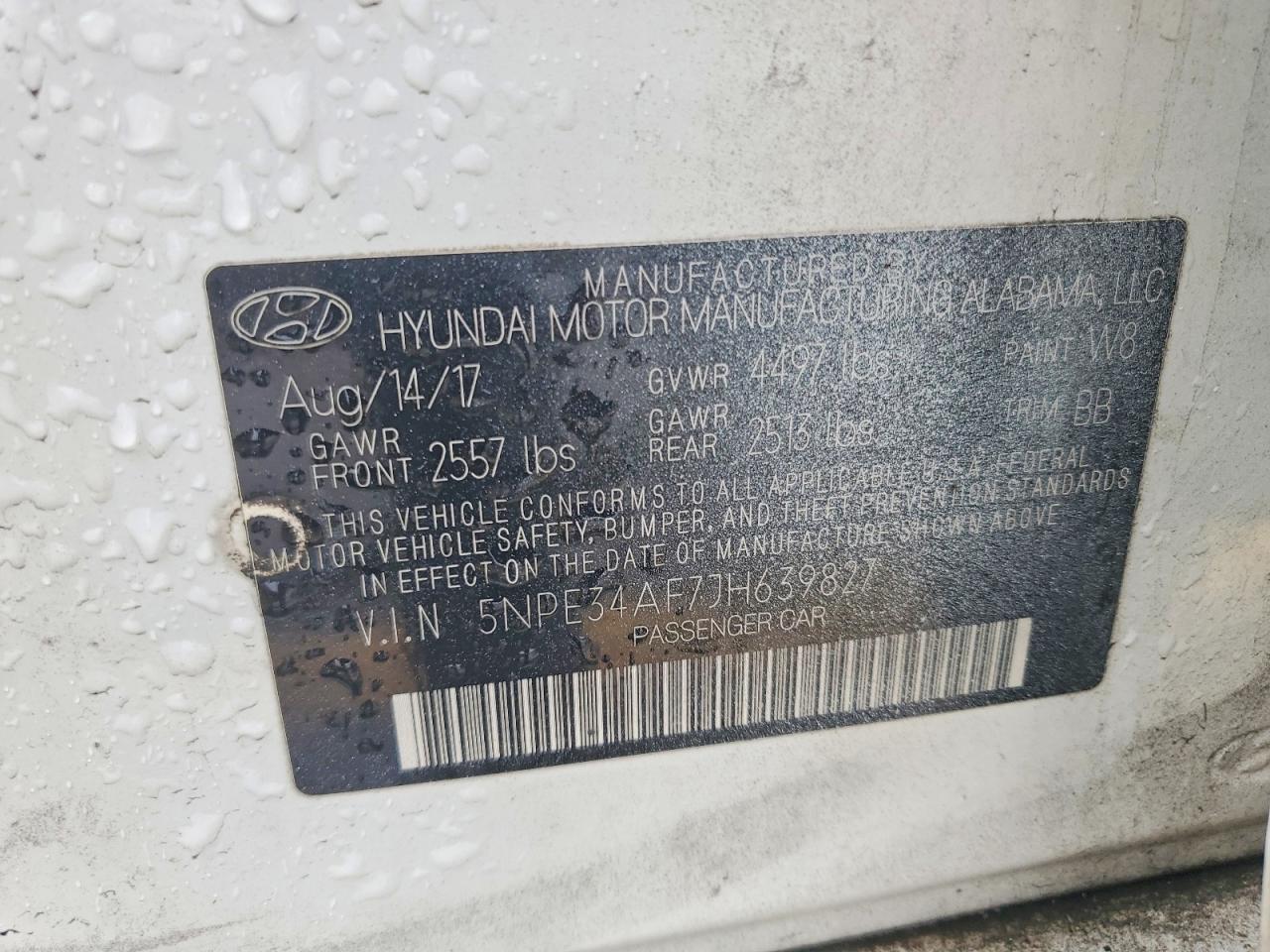 2018 HYUNDAI SONATA