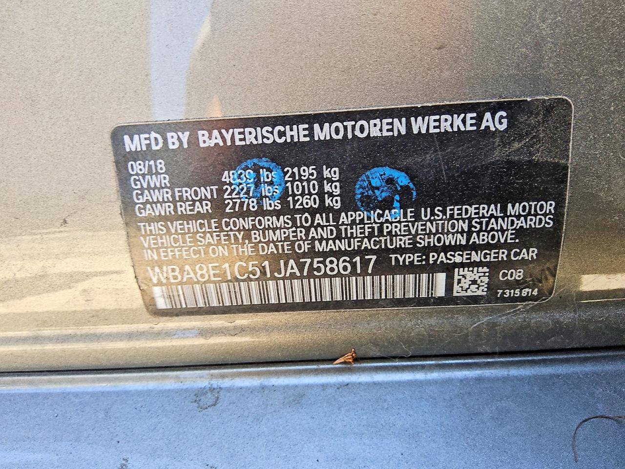 2018 BMW 3 SERIES