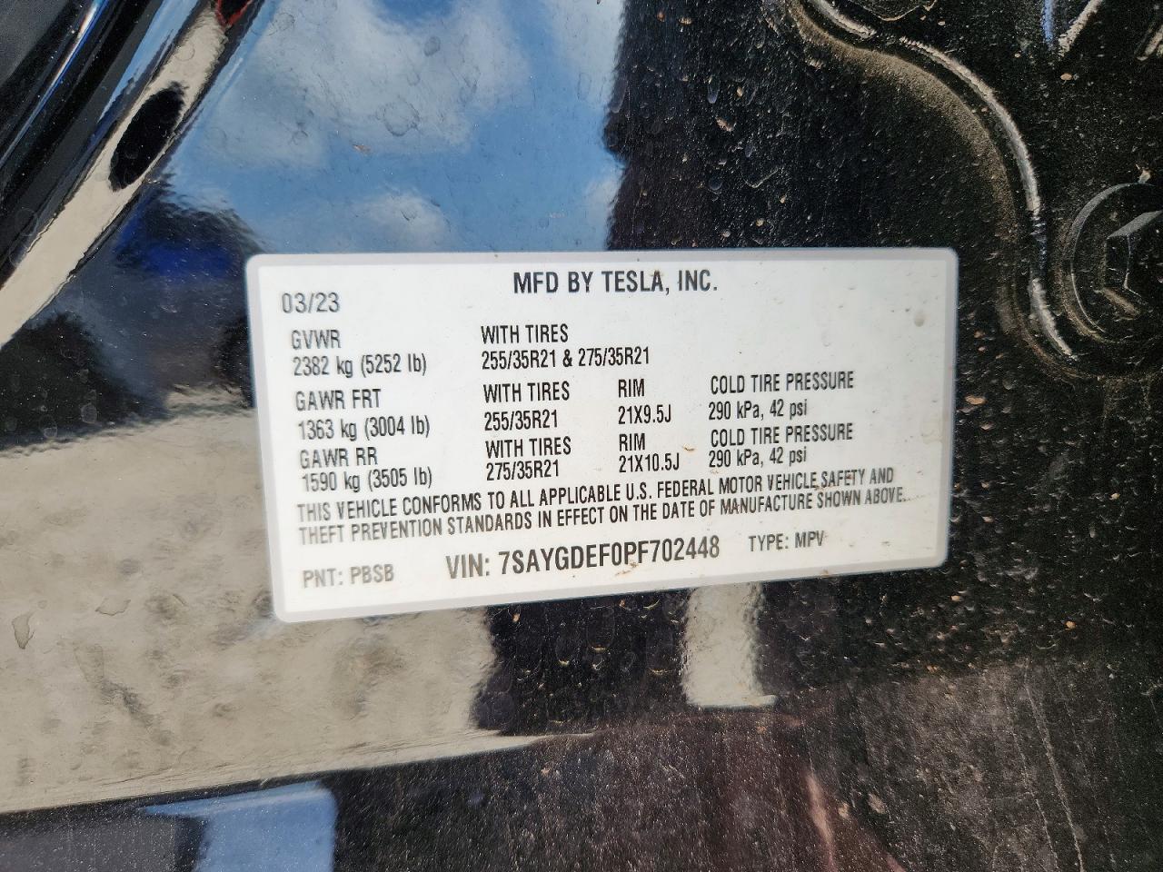 2023 TESLA MODEL Y