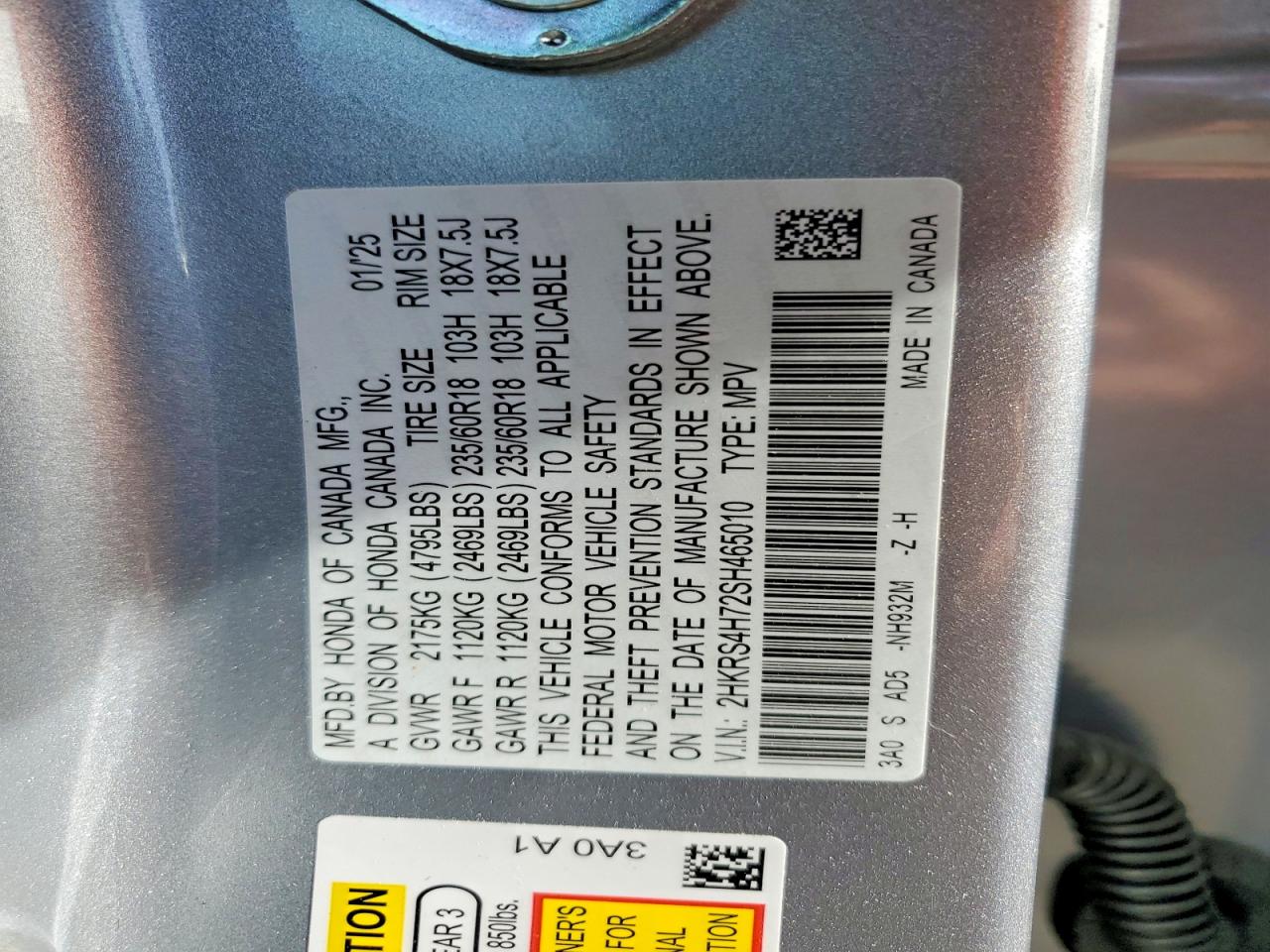 2025 HONDA CRV