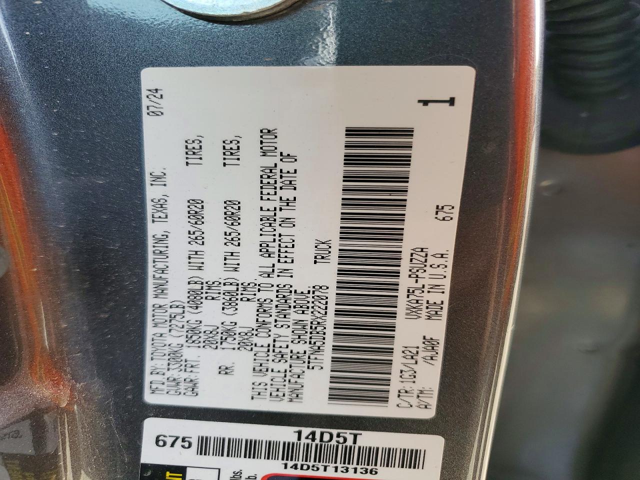 2024 TOYOTA TUNDRA