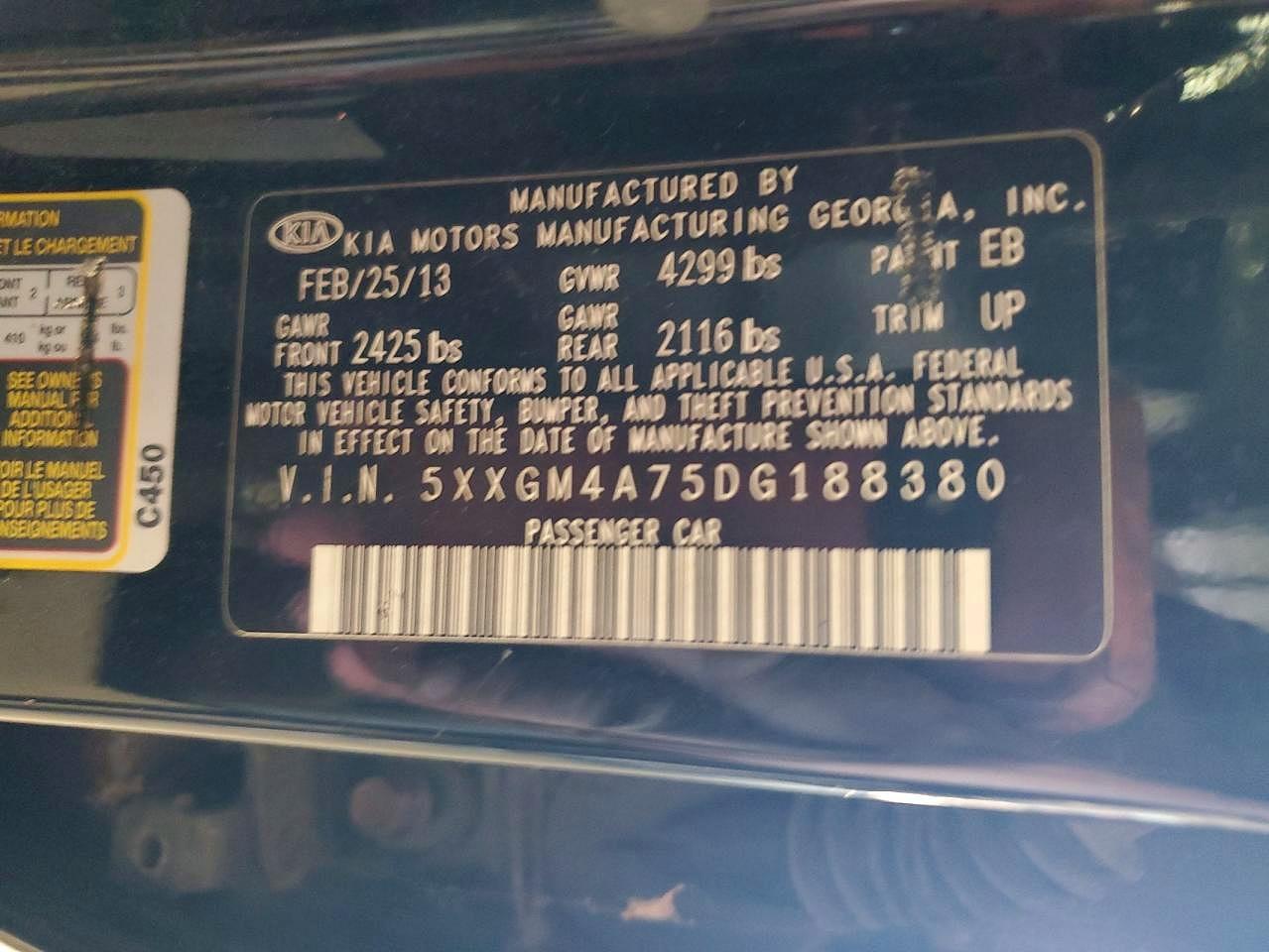 2013 KIA OPTIMA
