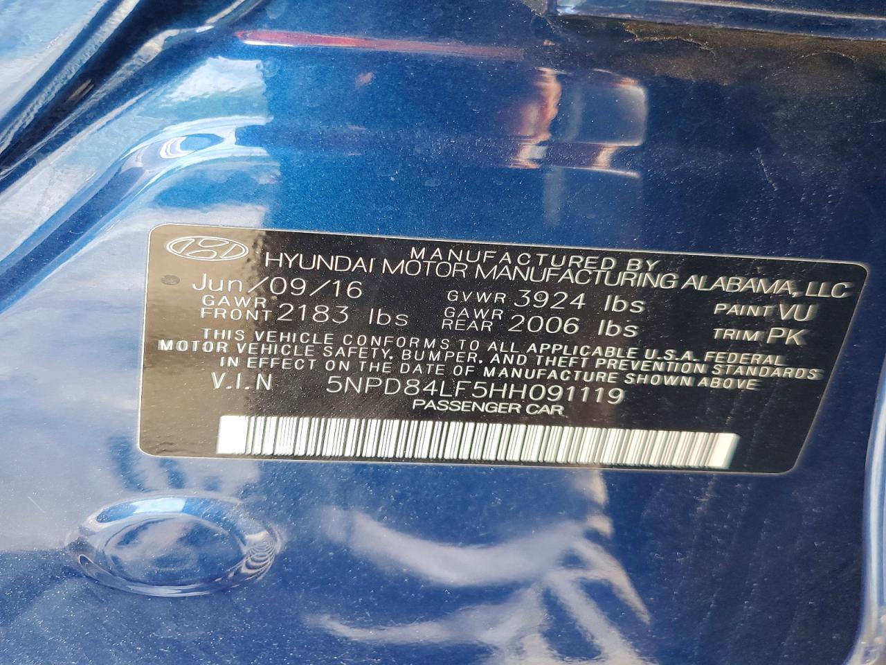 2017 HYUNDAI ELANTRA