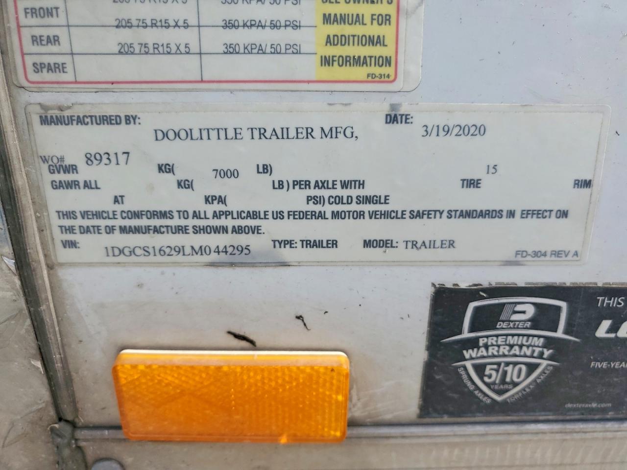 2020 DOOLITTLE UNKNOWN