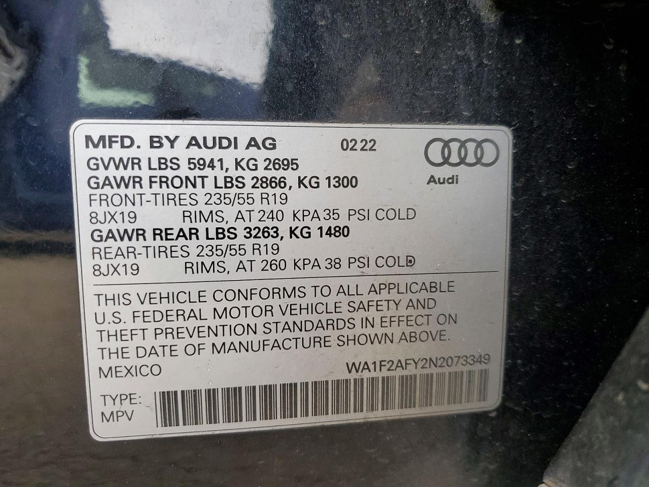2022 AUDI Q5