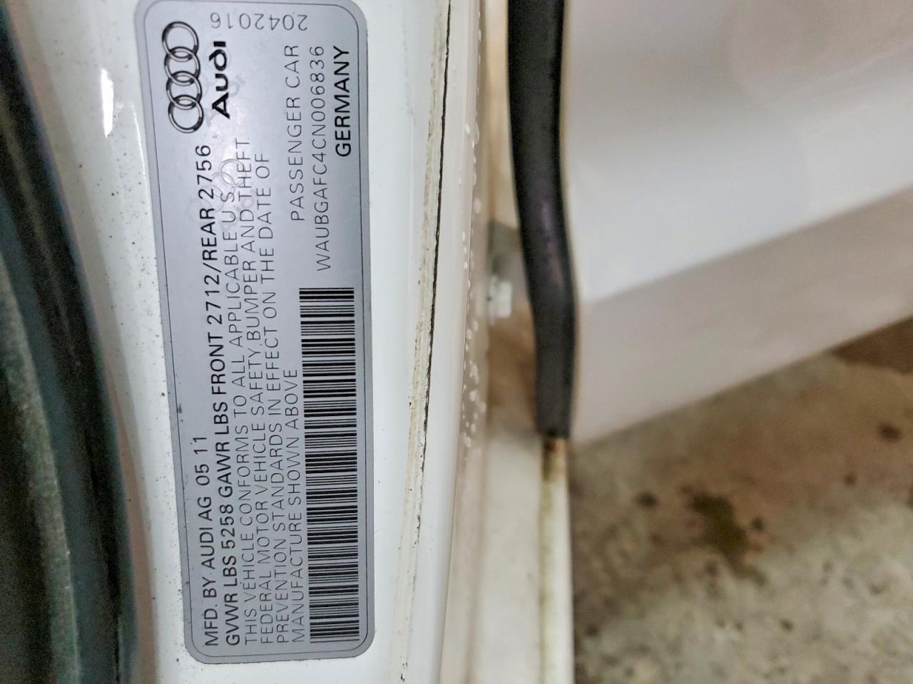 2012 AUDI A6