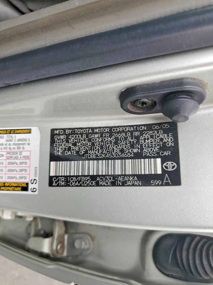 2005 TOYOTA CAMRY